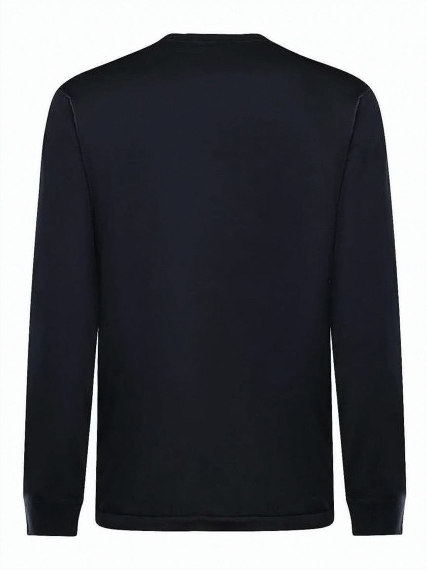 Stone Island Long-Sleeve Crew Neck T-Shirt With Subtle Logo Detail