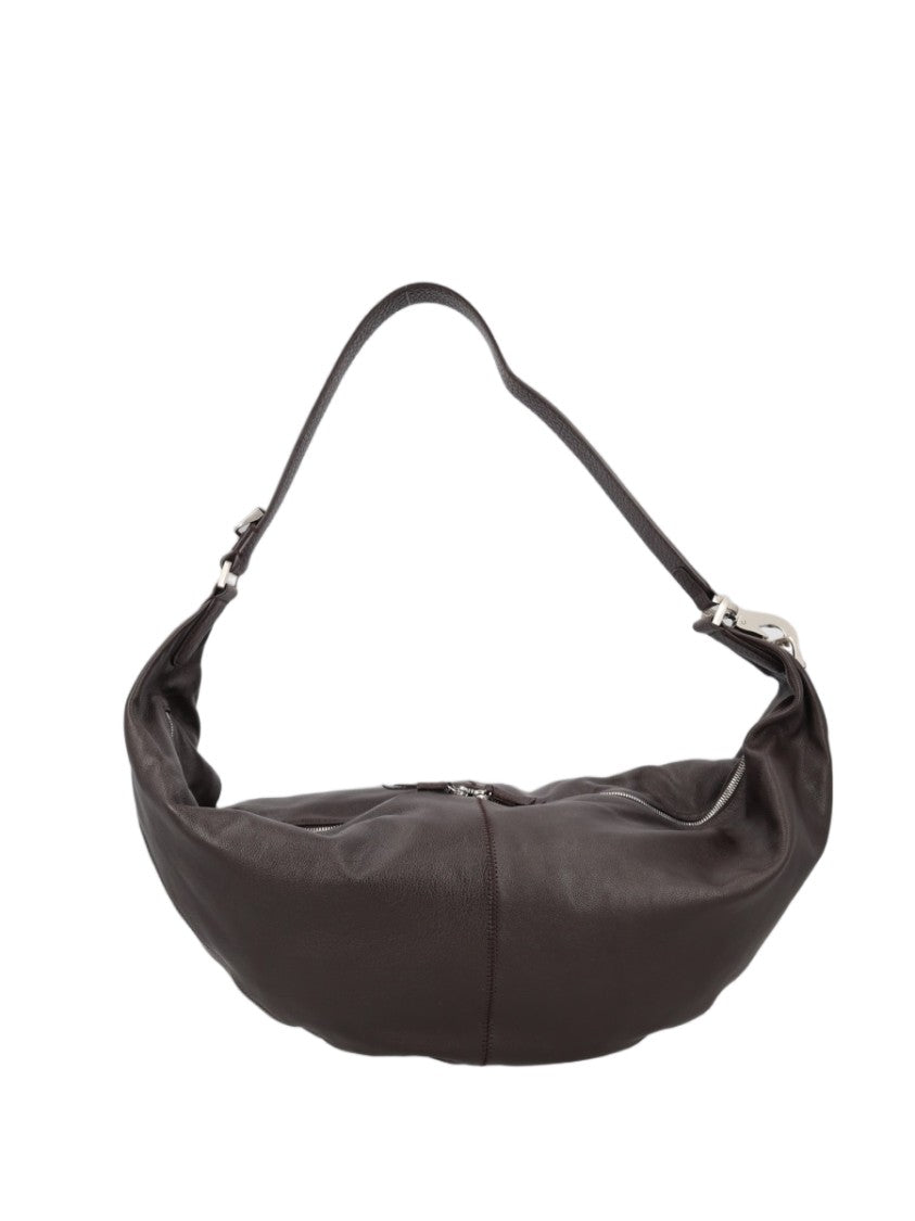 Lemaire Crescent-Shaped Buffalo Leather Shoulder Bag With Adjustable Strap