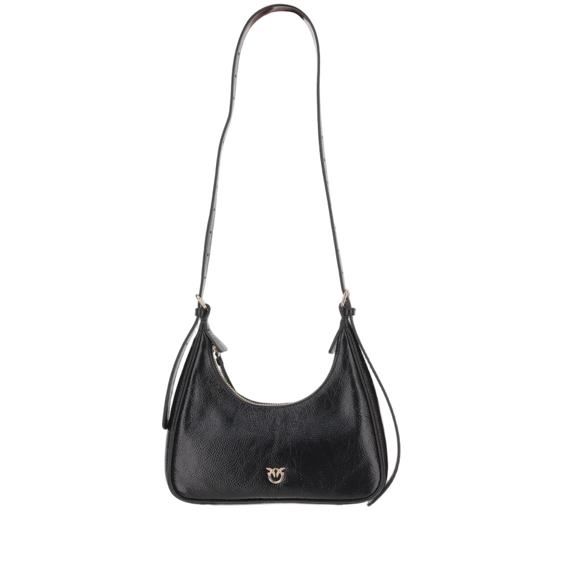 Pinko Glossy Leather Hobo Bag
