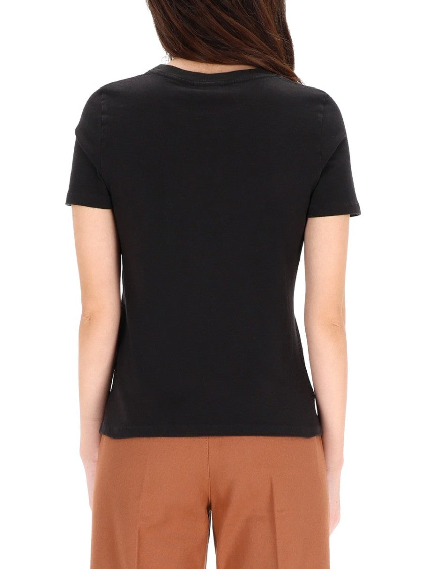 Chloé Flamingo Graphic Crew Neck Cotton T-Shirt