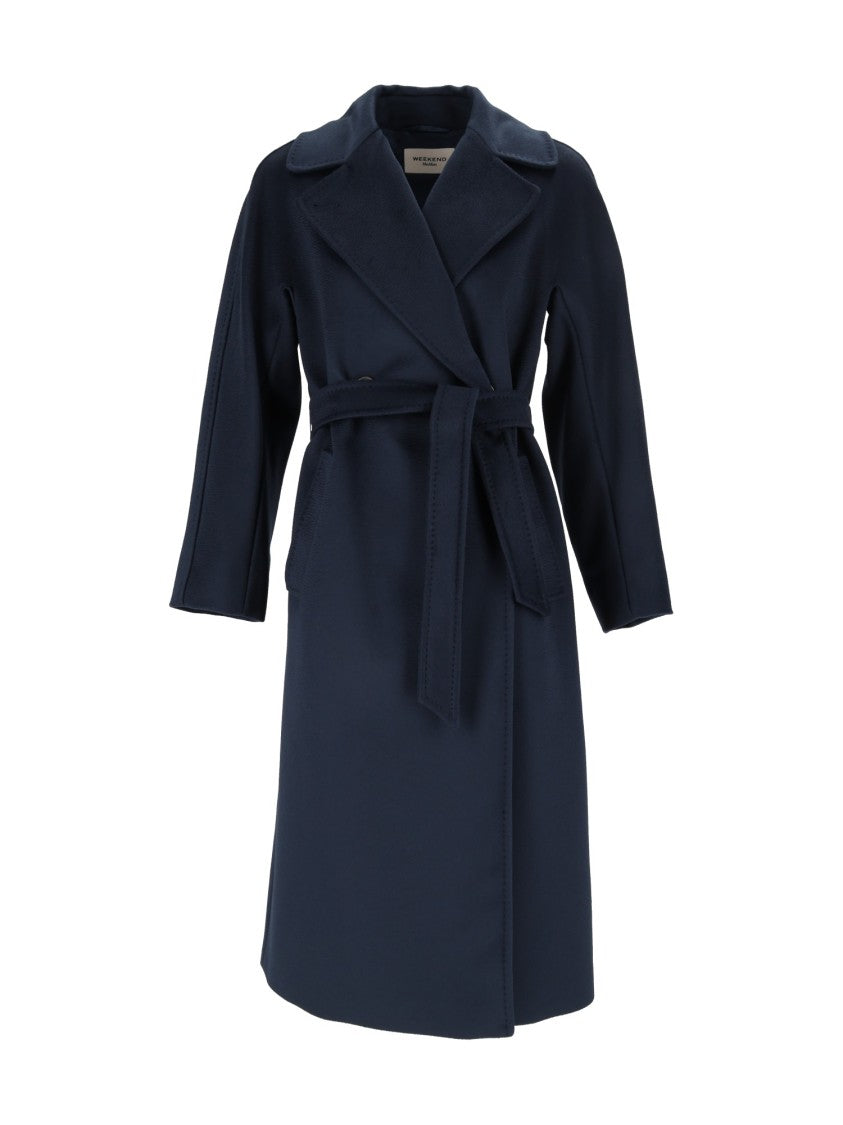 Max Mara Blue Resina Tailored Coat