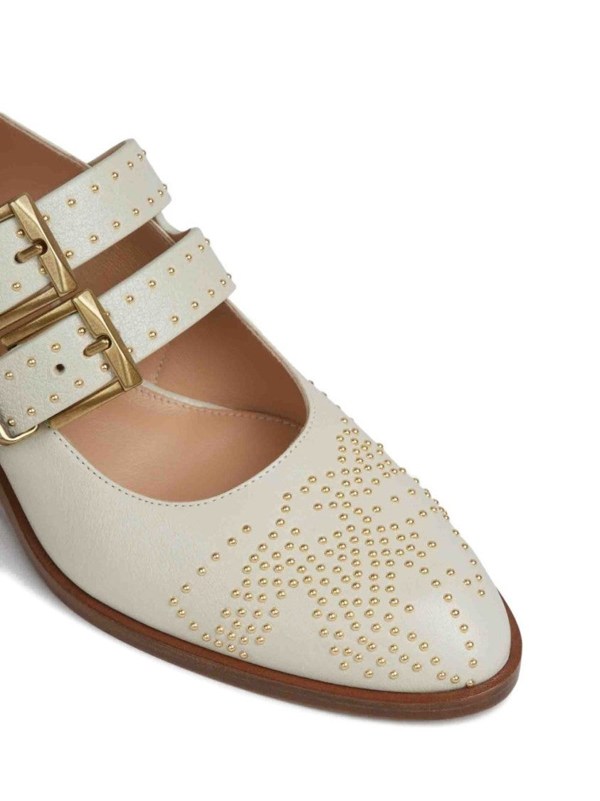 Chloé Pointed Toe Leather Flats