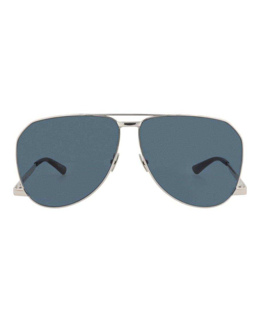 Saint Laurent Aviator-Frame Metal Sunglasses