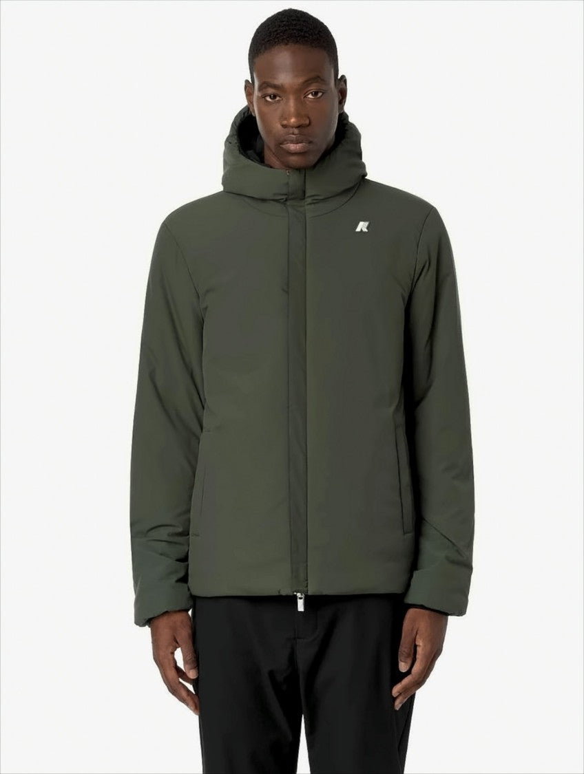 K-Way Reversible Waterproof Casual Jacket With Adjustable Hood