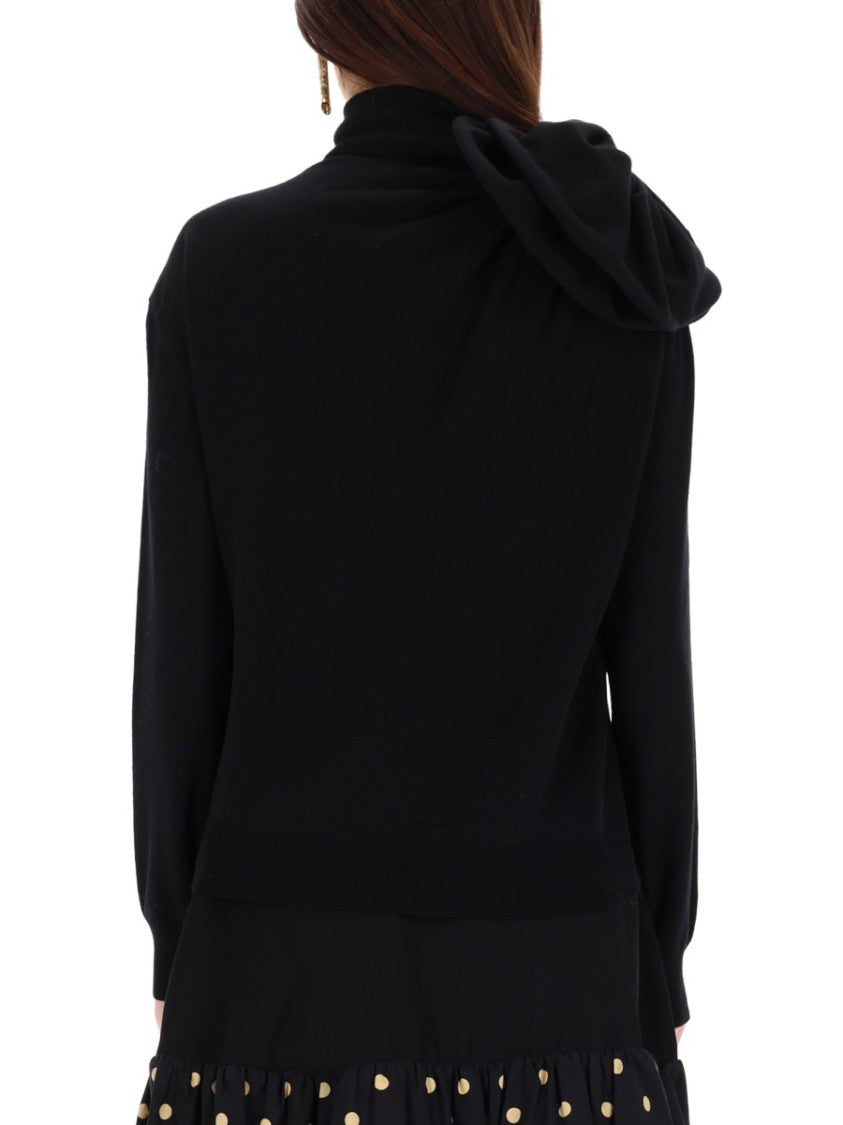 Moschino Relaxed Fit Black Sweater