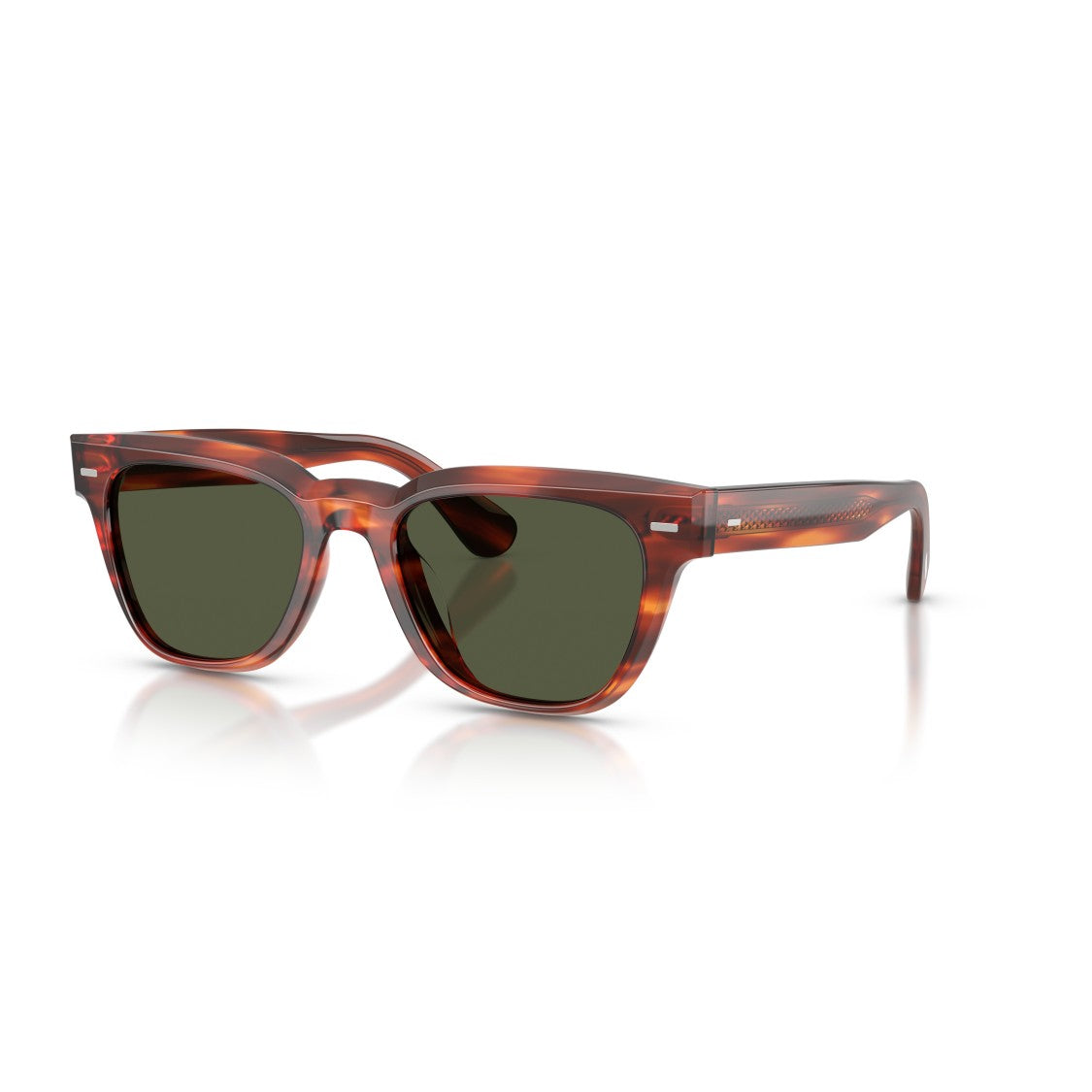 Oliver Peoples 0Ov5601su Square Frame Tortoiseshell Sunglasses With Textured Arms