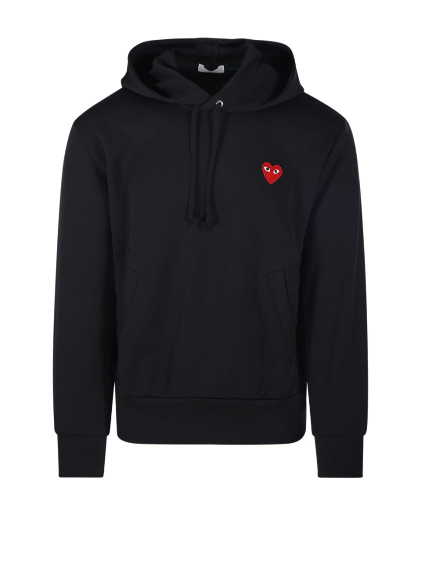Comme Des Garçons Sweatshirt Red Heart