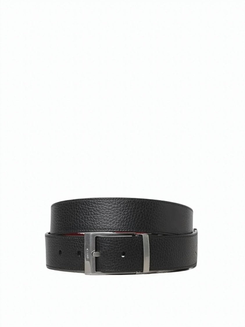 Bally Classic Rectangular Buckle Leather Belt By Bally