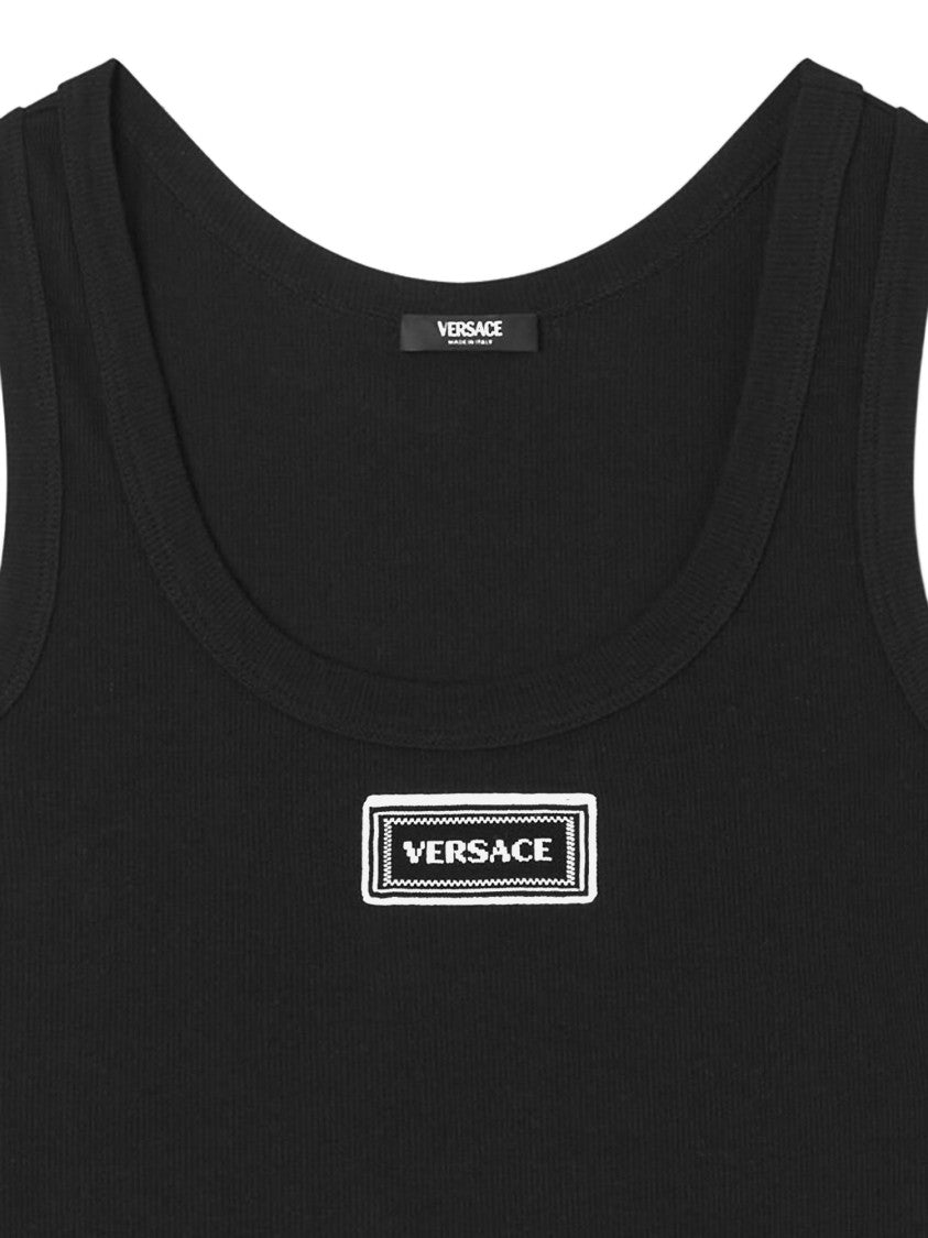 Versace Stretch Cotton Tank Top