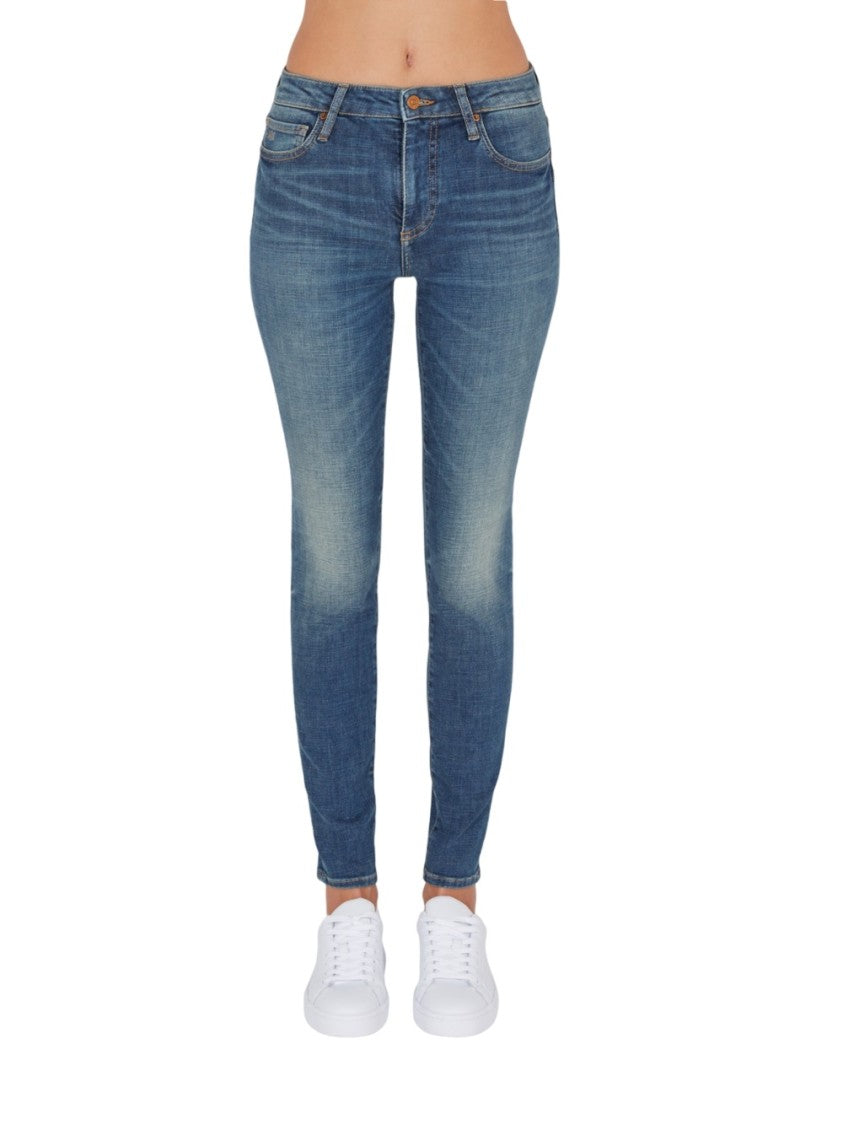 Armani Exchange Slim-Fit Denim Jeans Classic Five-Pocket Design