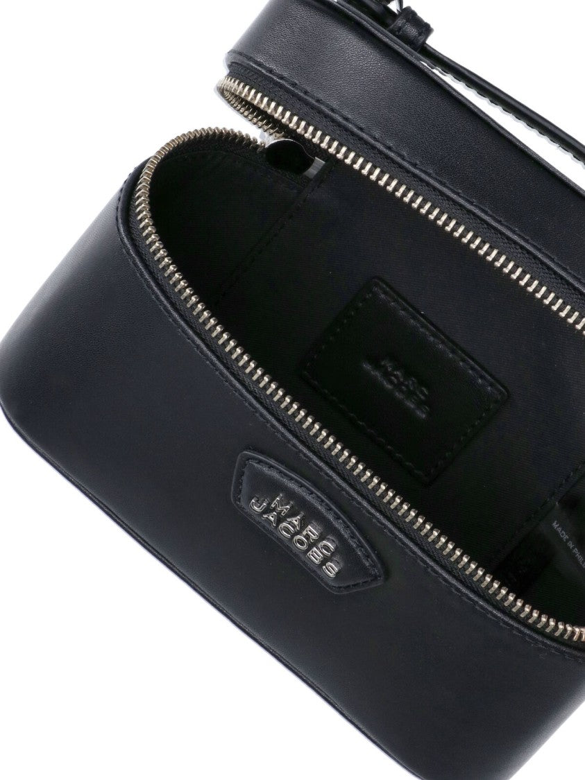 Marc Jacobs Black The Vanity Bag Calf Leather Handbag