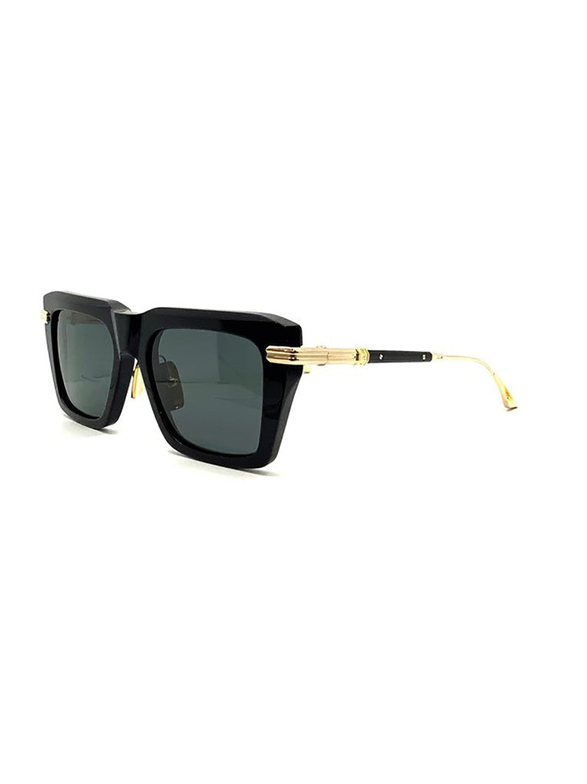 Dita Black Eplx.12 Bold Angular Gold Sunglasses