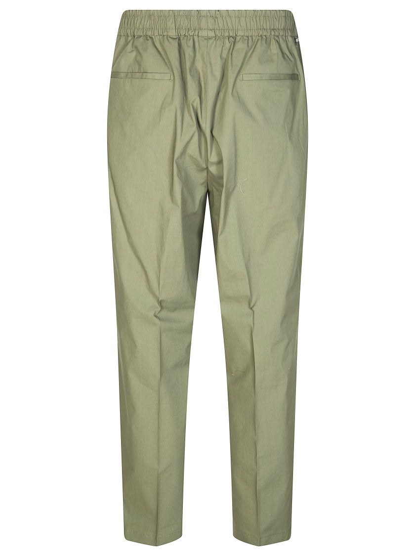 Be Able Elegant Green Poplin Elastic Pants