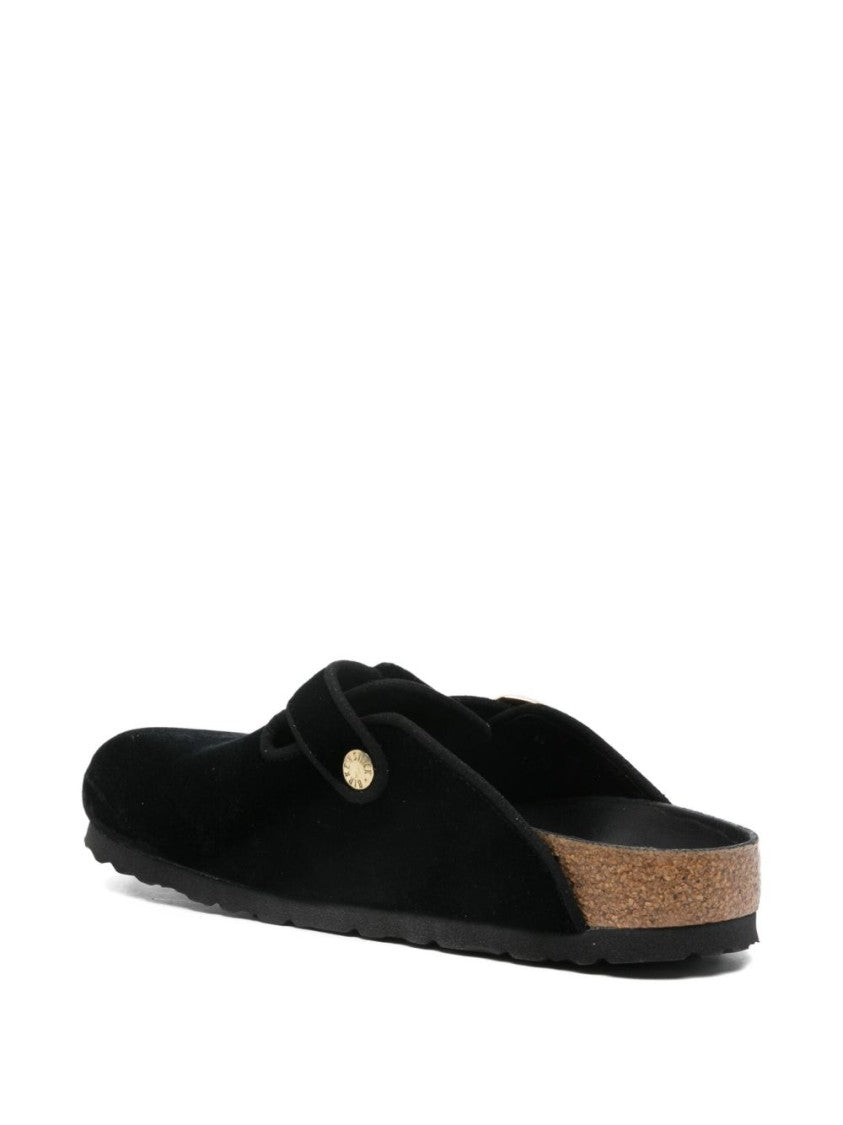 Birkenstock Casual Slip-On Sandals With Adjustable Gold Buckle