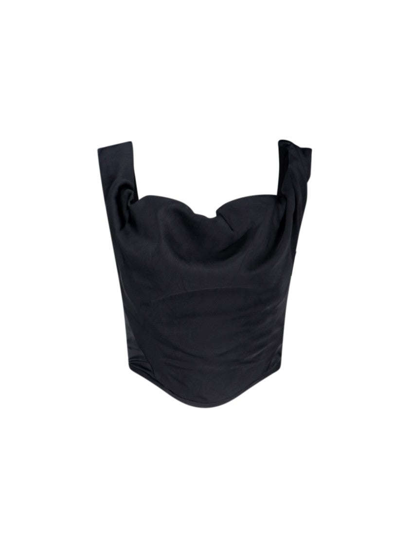 Vivienne Westwood Black Top With Clean Lines And Tailored Fit