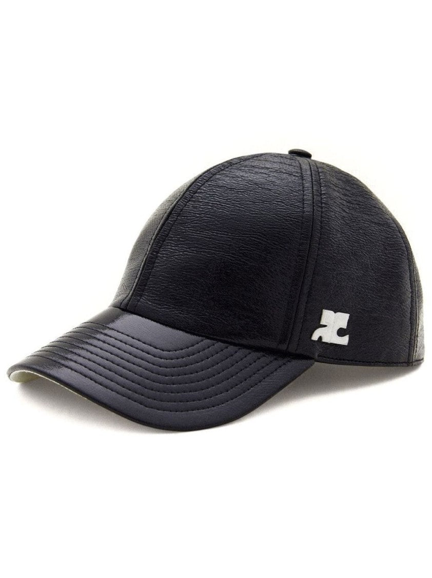 Courrèges Stretch-Cotton Logo Patch Cap