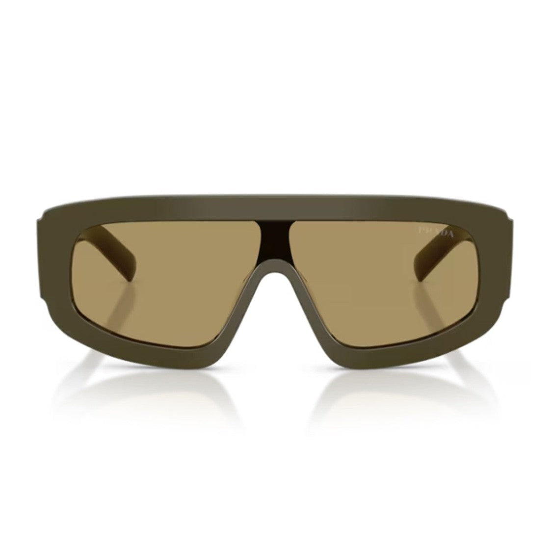 Prada Green Pr D10s Oversized Geometric Sunglasses