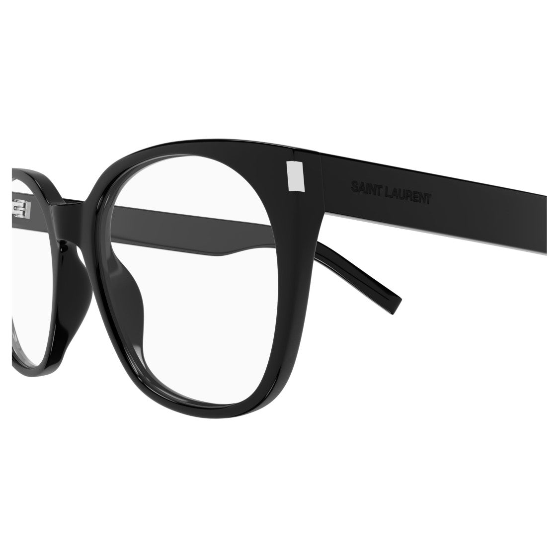 Saint Laurent Square Frame Eyeglasses With Recycled Acetate Finish