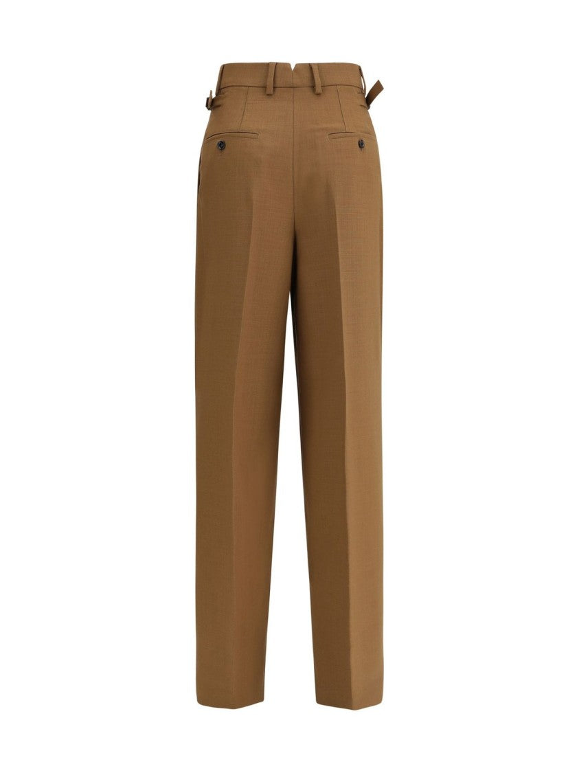 Ami Tailored Straight-Leg Wool Pants With Timeless Design