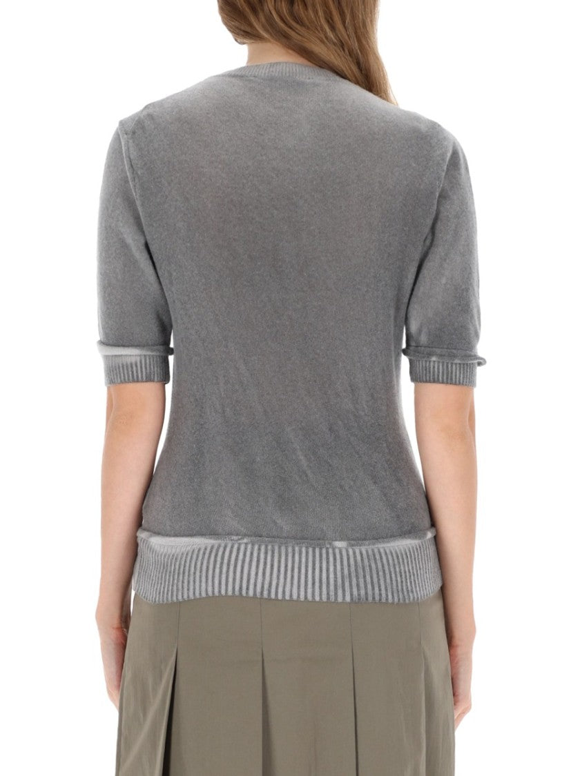 Our Legacy Fitted Short-Sleeve Top In Fine-Knit Merino Wool