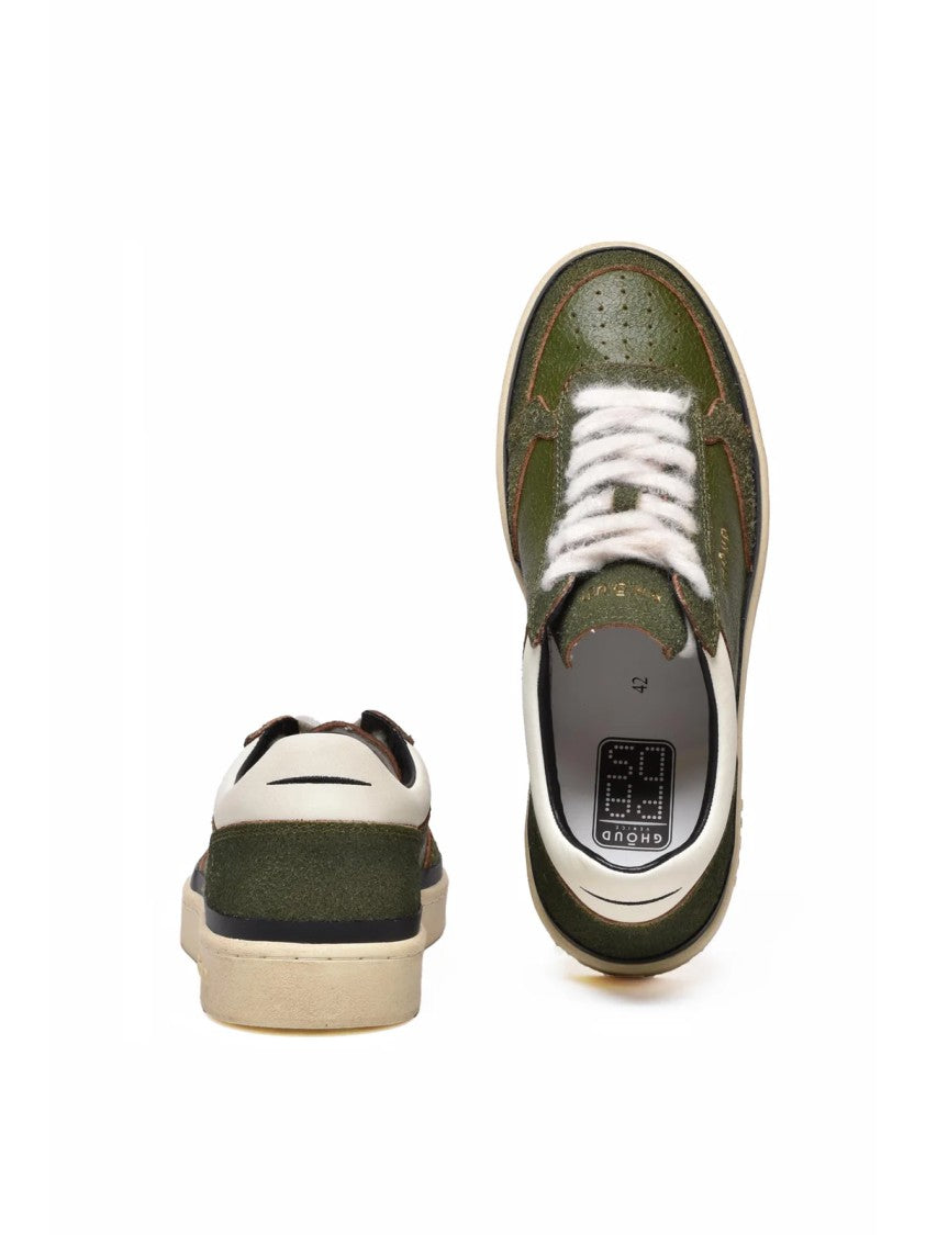 Ghoud Green Suede Breathable Sneakers