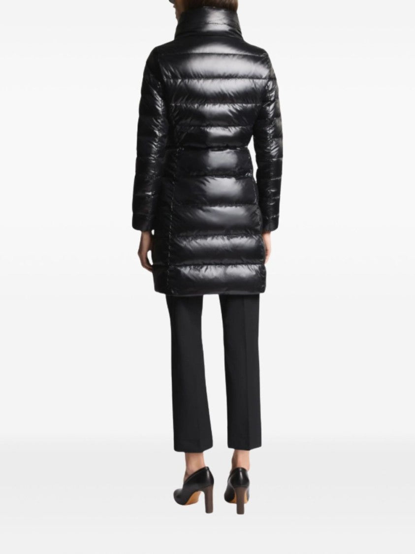 Fay Mid-Length Quilted Down Jacket With High Collar