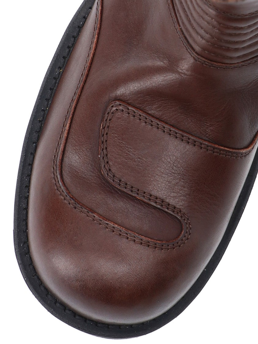 Mm6 By Maison Margiela "Biker" Boots – Brown