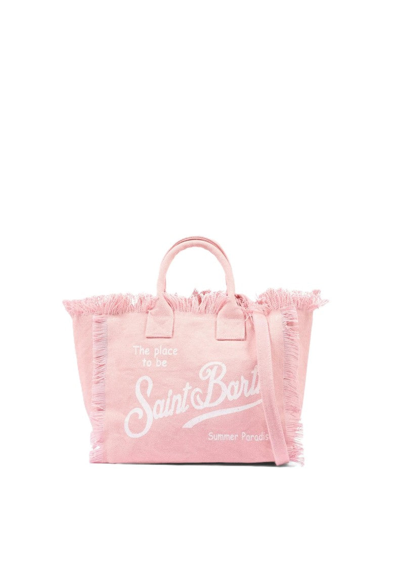 Mc2 Saint Barth Pink Colette Cotton Handbag