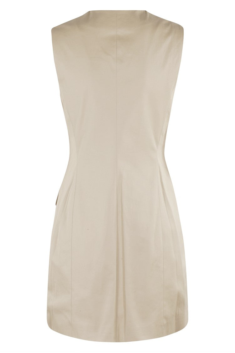 Theory Fitted Sleeveless Blazer Mini Dress