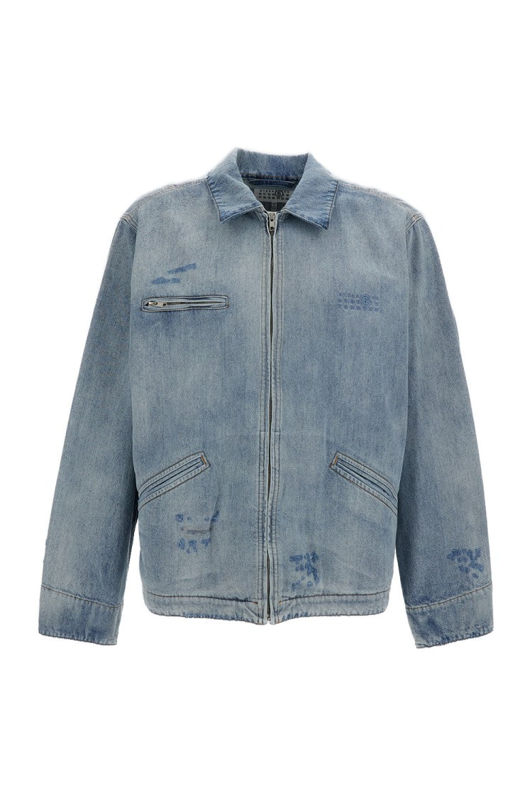 Mm6 By Maison Margiela Pure Cotton Denim Jacket