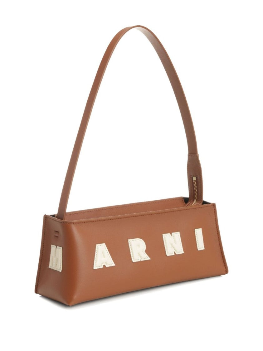Marni Rectangular Vitello Leather Shoulder Bag