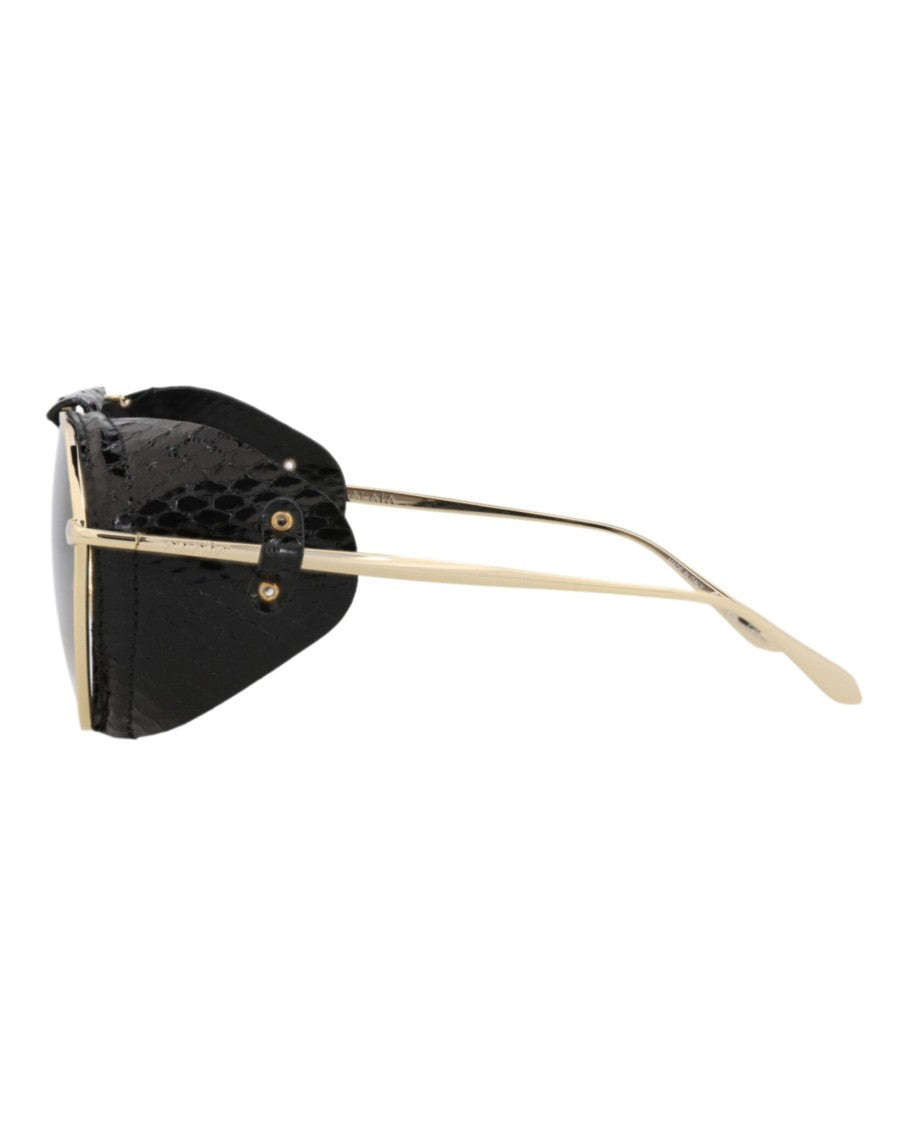 Alaïa Aviator-Frame Metal Sunglasses