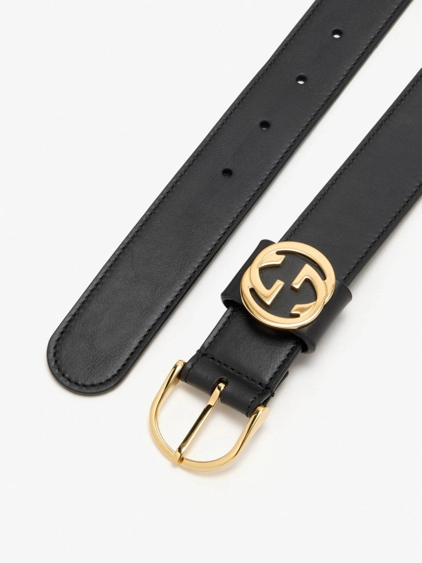 Gucci Black Belt W.30 Leather Accessory