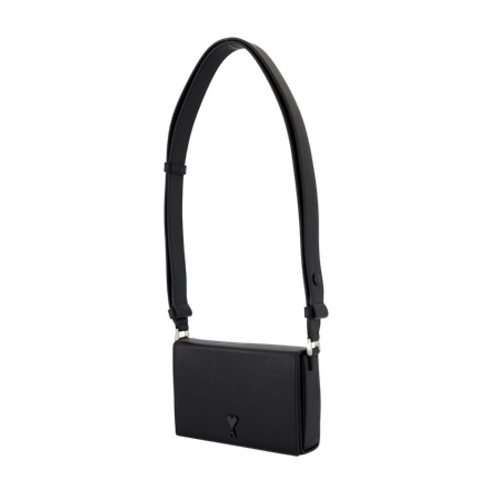 Ami Adc Crossbody - Leather - Black