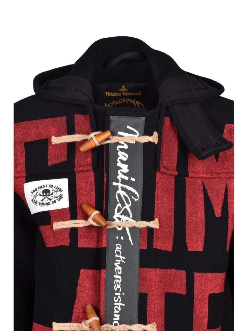 Vivienne Westwood Anglomania Black Wool-Blend Montgomery Coat