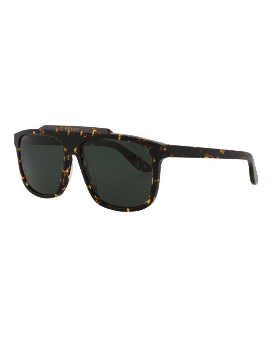 Gucci Aviator-Frame Acetate Sunglasses With Tortoiseshell Pattern