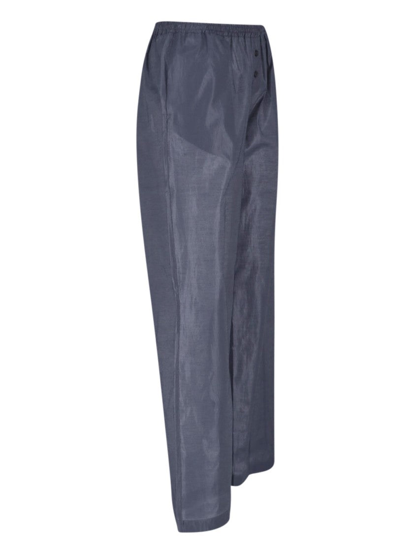 Paloma Wool Blue Textured Elastic Waist Trousers
