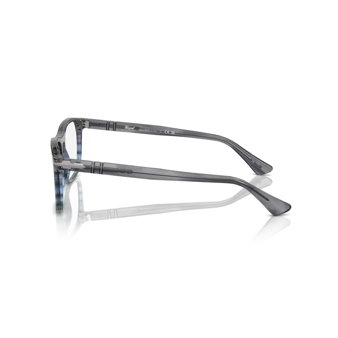 Persol 0Po3344v Rectangular Acetate Eyeglasses With Keyhole Bridge