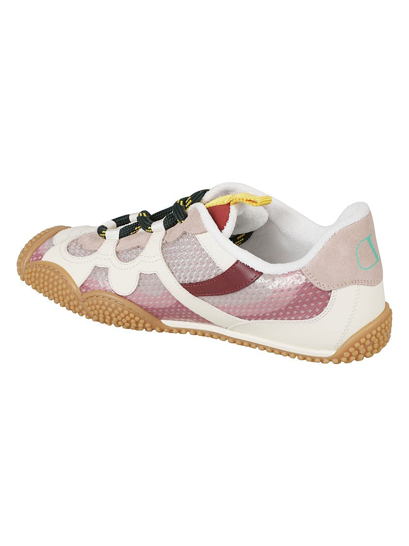 Valentino Garavani Translucent Mesh Leather Sneakers