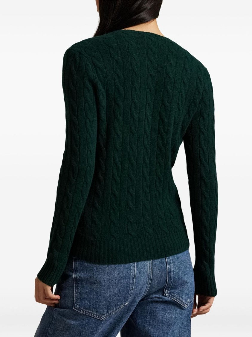 Polo Ralph Lauren Cable Knit Sweater With Crew Neck And Signature Logo