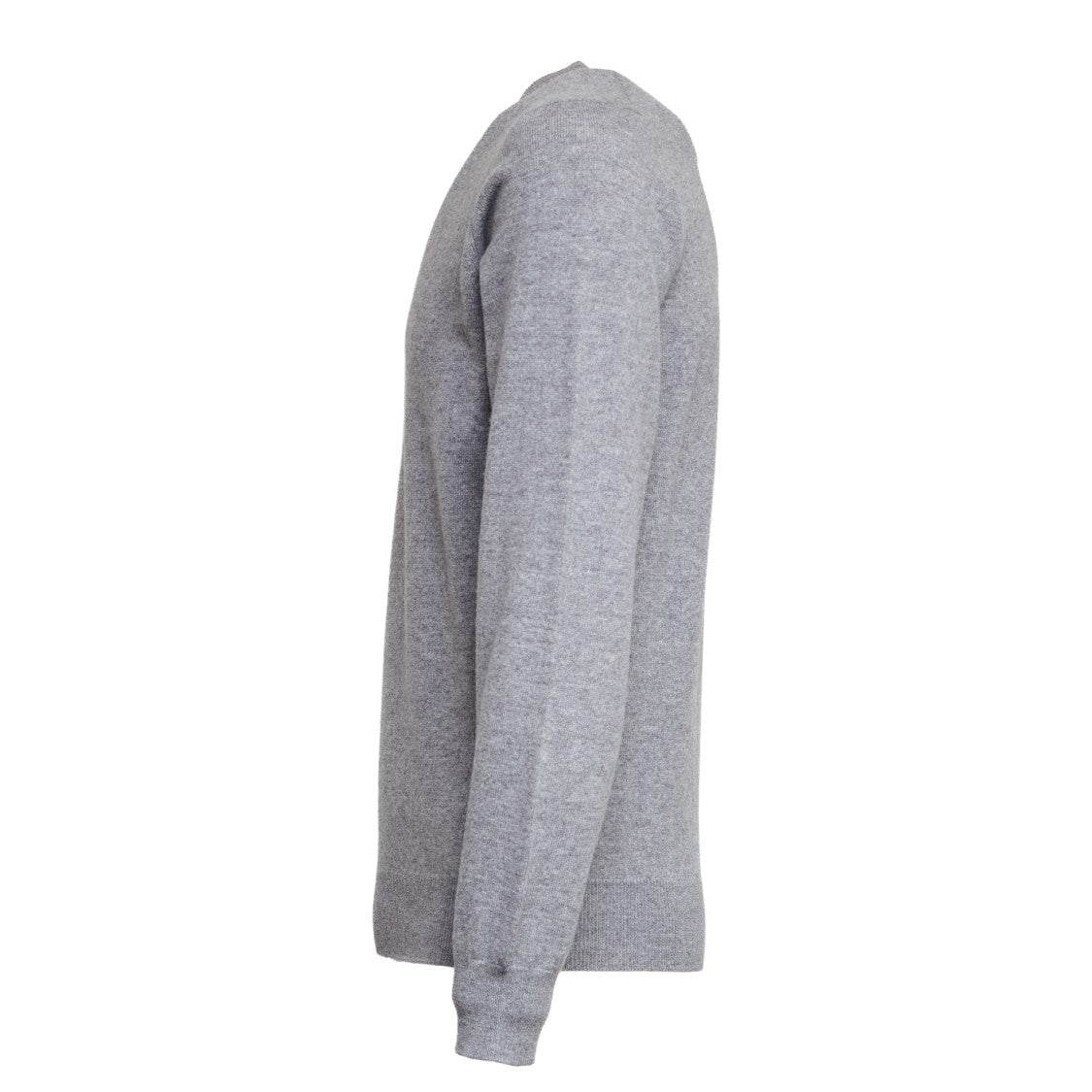 Filippo De Laurentiis V-Neck Wool And Cashmere Sweater With Ribbed Detailing