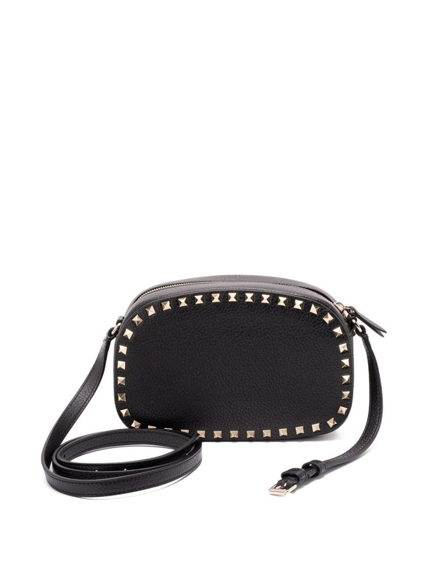 Valentino Garavani Textured Oval Bag With Pyramid Studs