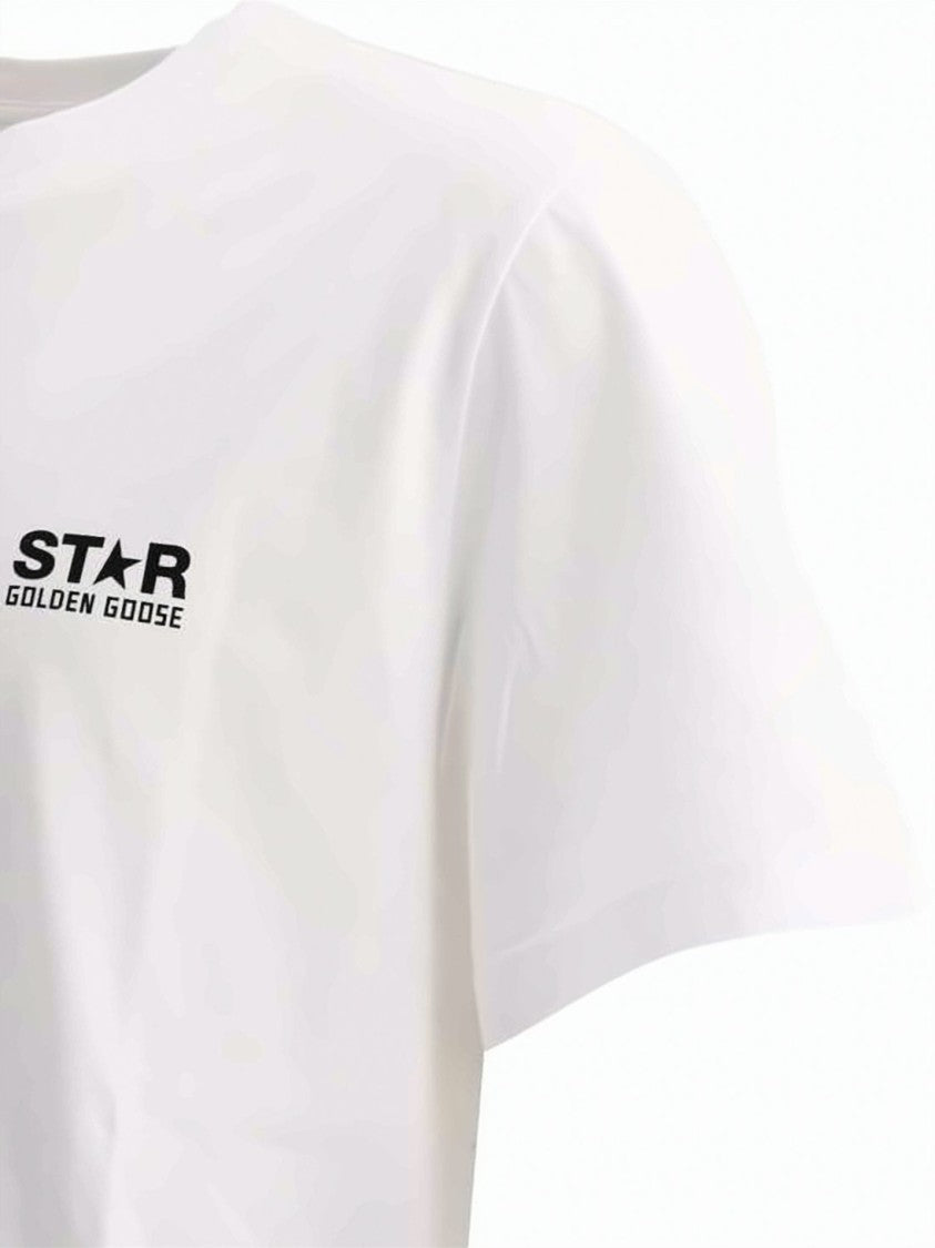Golden Goose Short-Sleeved Crew Neck T-Shirt With Iconic Star Detail