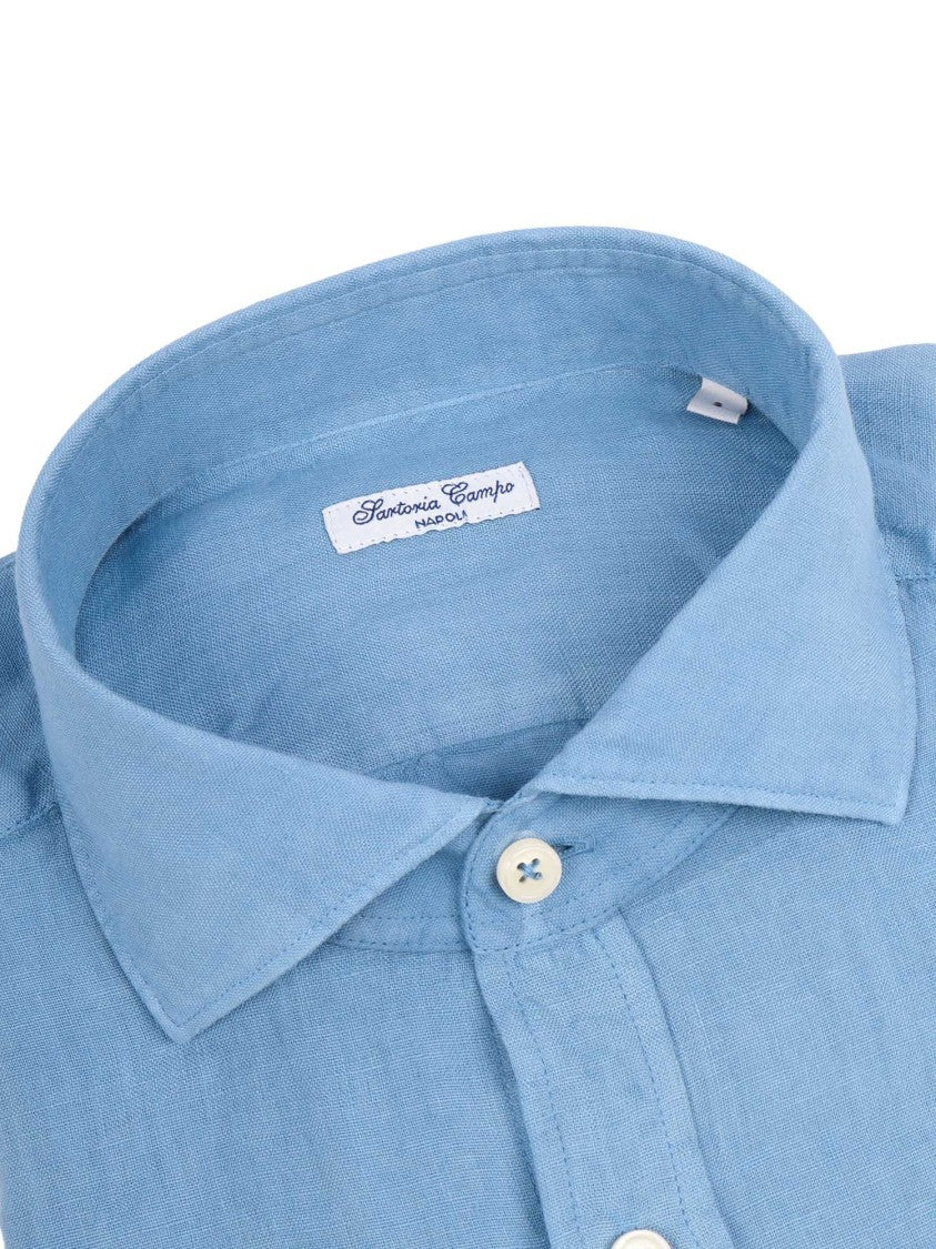 Sartoria Del Campo-Sonrisa Button Up Soft Casual Shirt