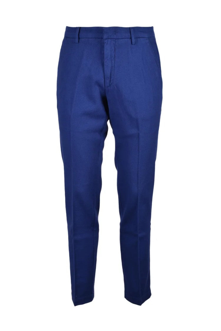 Bro Ship Cotton Stretch Trousers With Functional Design