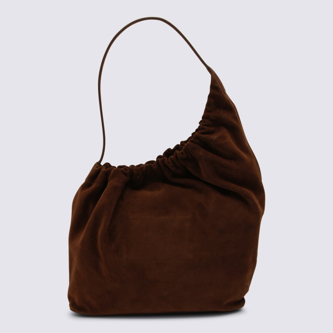 Aesther Ekme Suede-Like Slouchy Bag With Gathered Top And Thin Strap