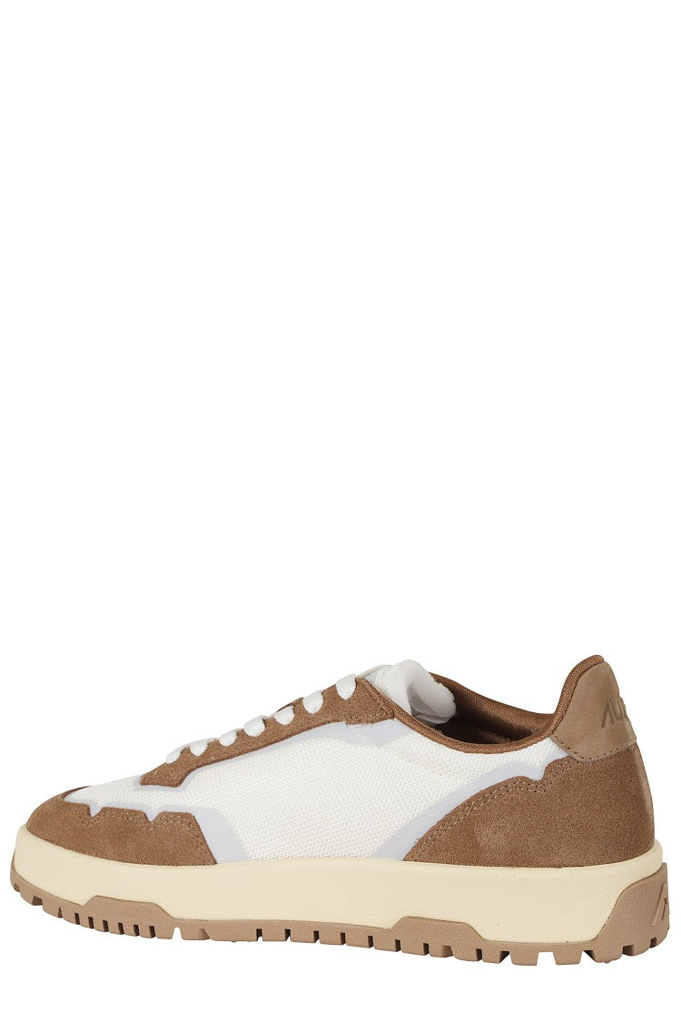Autry White Brown Wildplace Low Mesh Suede Polyester Sneakers