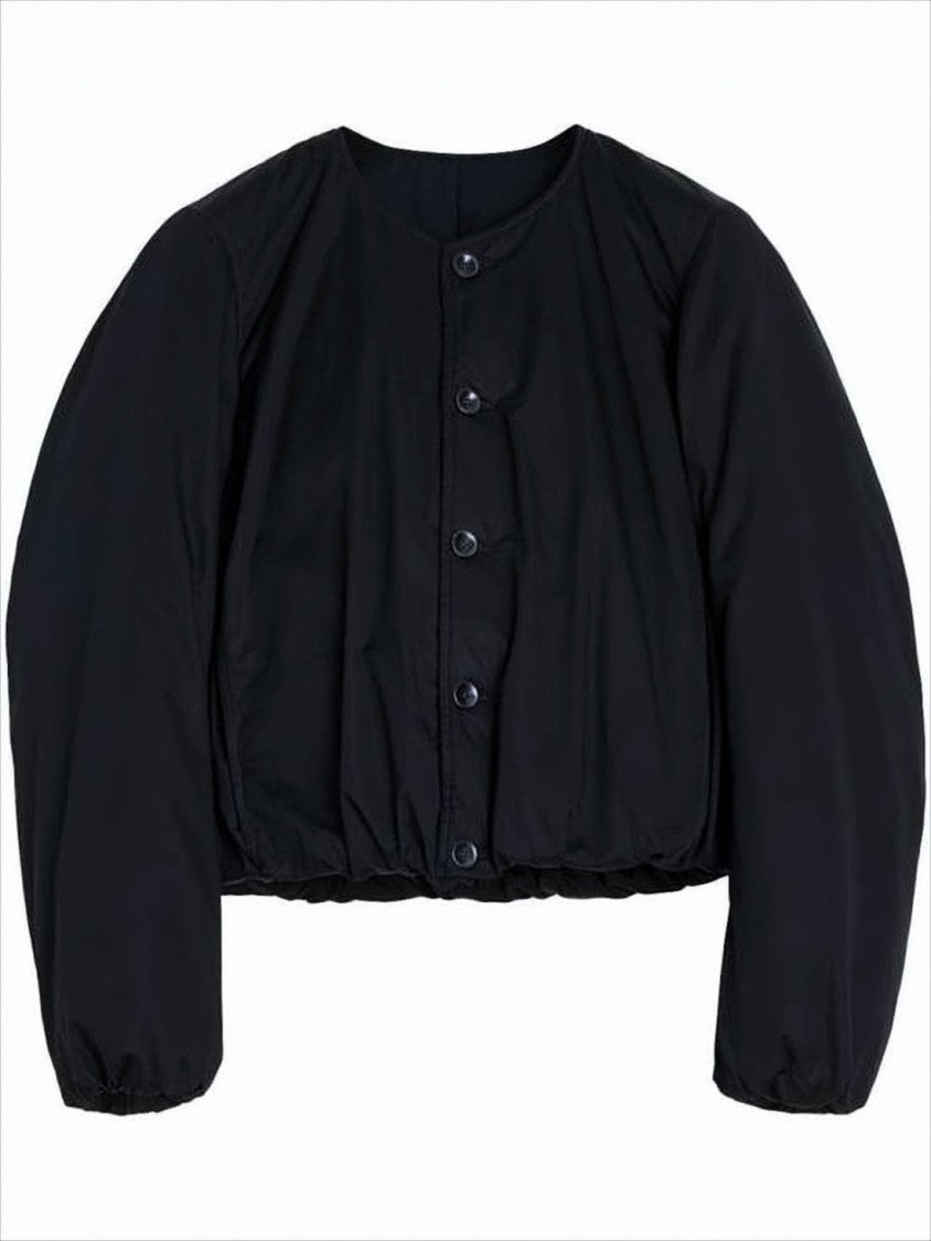 Lemaire Cropped Boxy Jacket With Button-Down Front