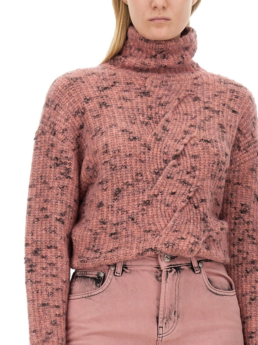 Moschino Textured Knit Turtleneck Shirt