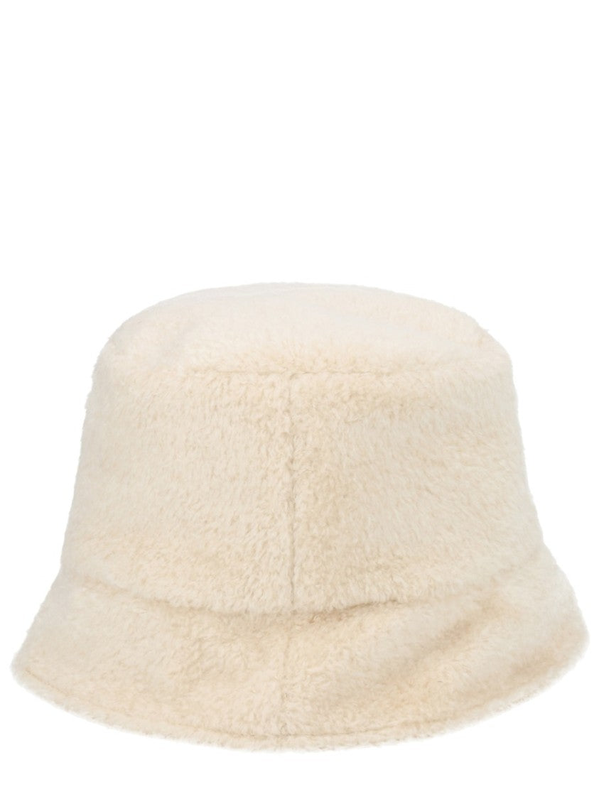 Moncler Teddy Effect Logo Bucket Hat